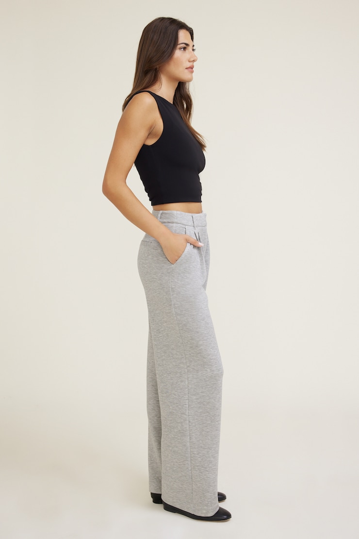 Alex Anywear Wide Leg Pants Grey | Dynamite
