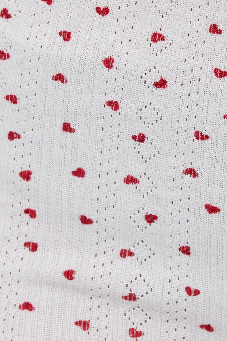 Tiny Pointelle Short, Tiny Heart Print, large