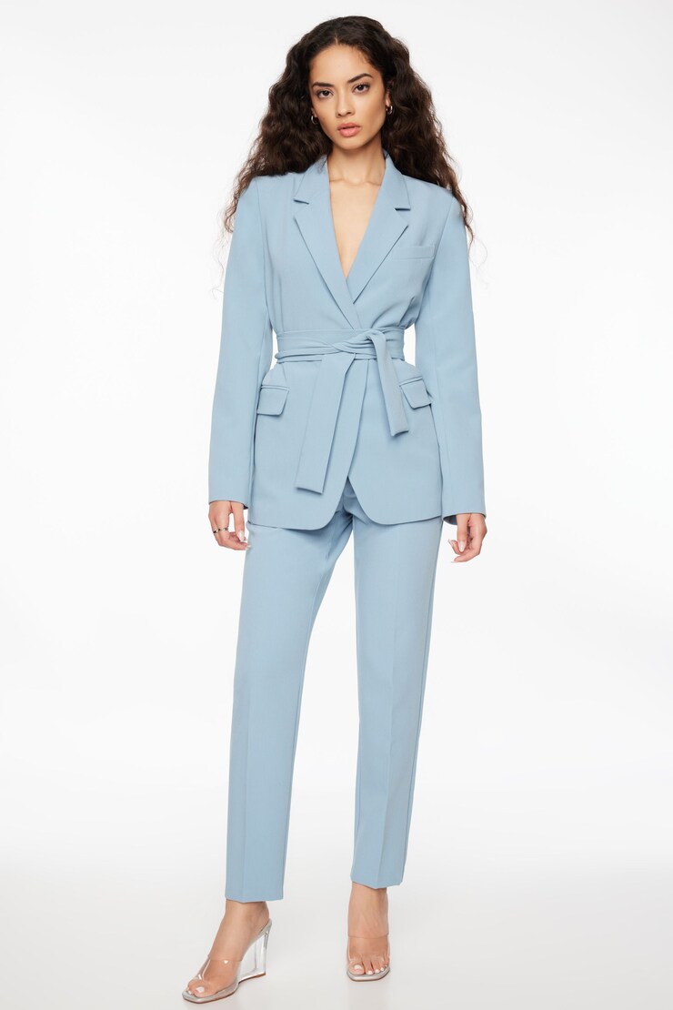 Lina Full Length Slim Pants Ashley Blue large