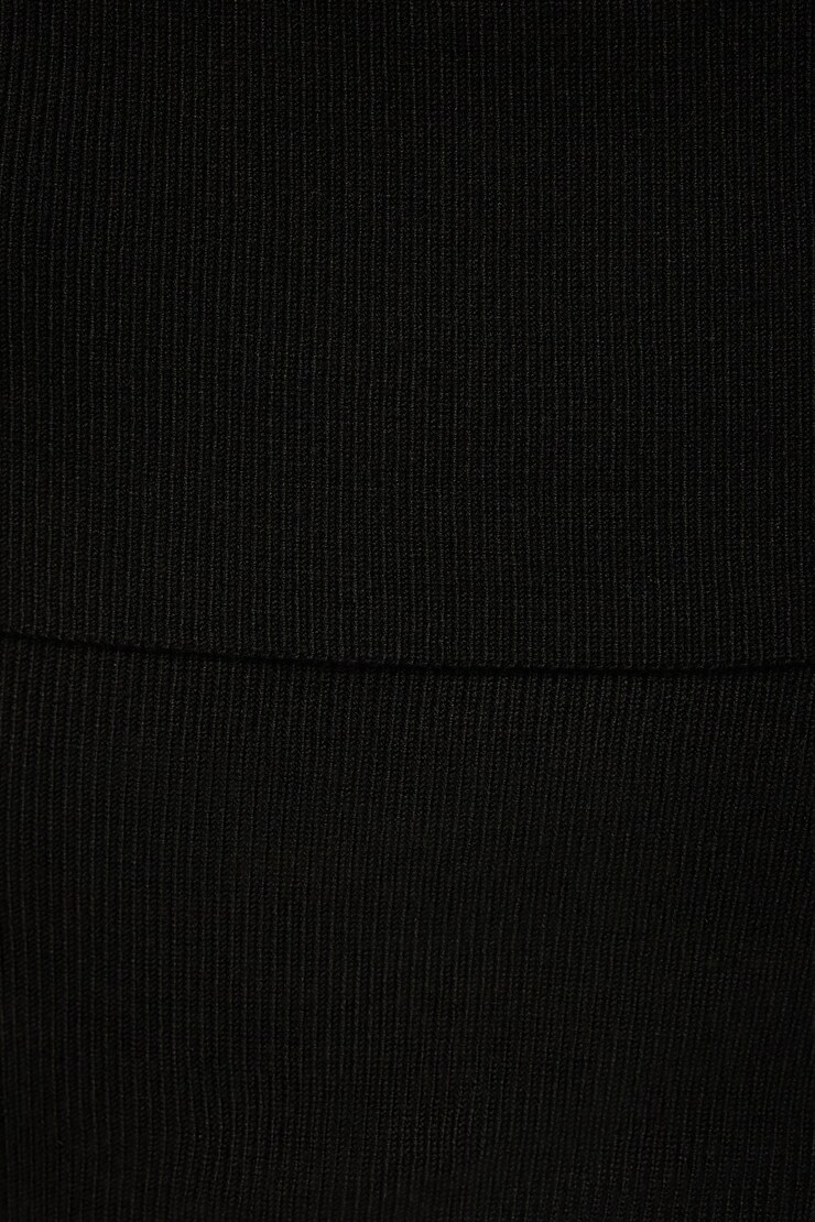 Fold Over Off Shoulder Sweater Jet Black large