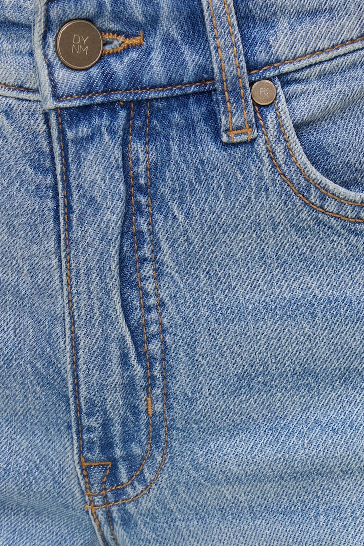 Jean Heidi à taille haute et jambe large