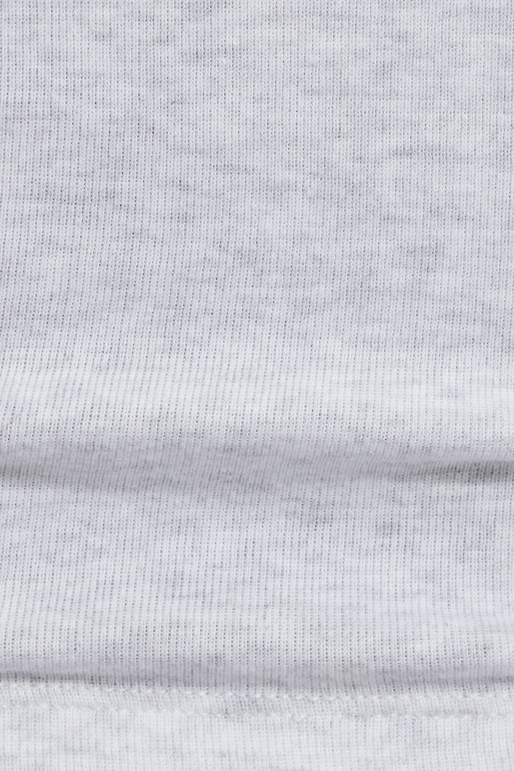 Cropped Mini T-Shirt, Spring Grey Mix, large