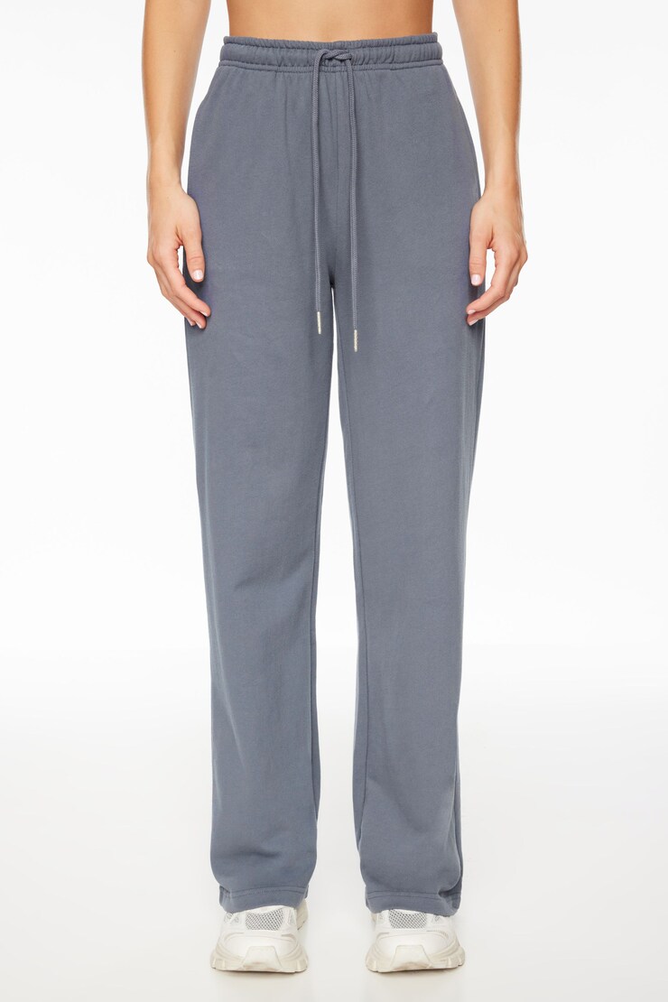 Straight Leg Jogger Pants   Grey large