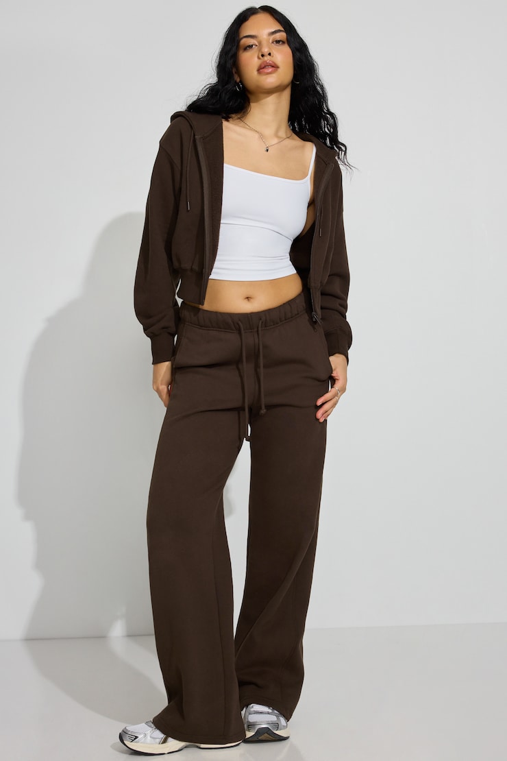SoftTerry Bubble Zip Hoodie, Armadillo Brown, large