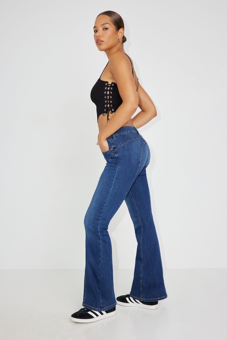 Low Rise Flare Jean - Luca Blue, Luca Blue, large