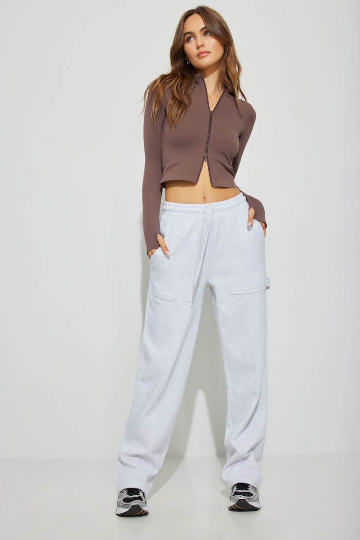 Banded Cargo Jogger, Spring Grey Mix, large