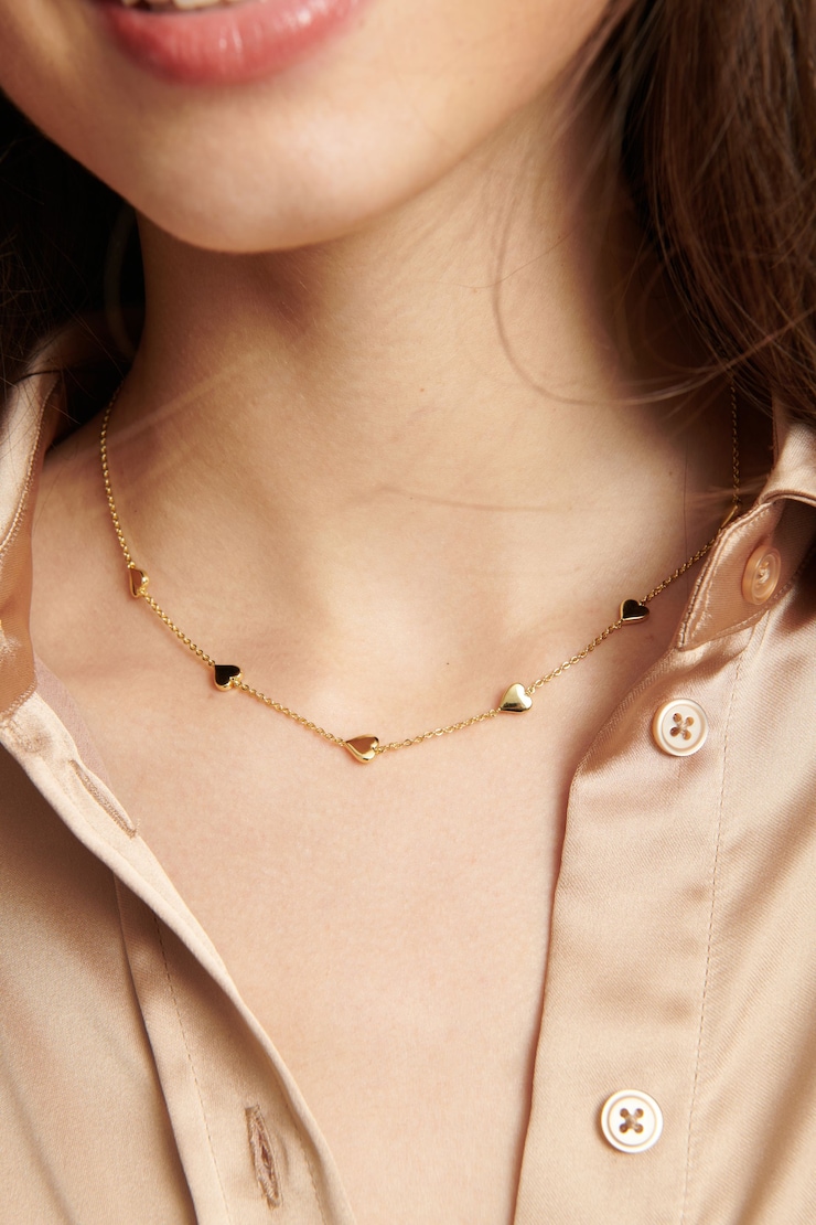 14K Gold Plated Mini Heart Necklace