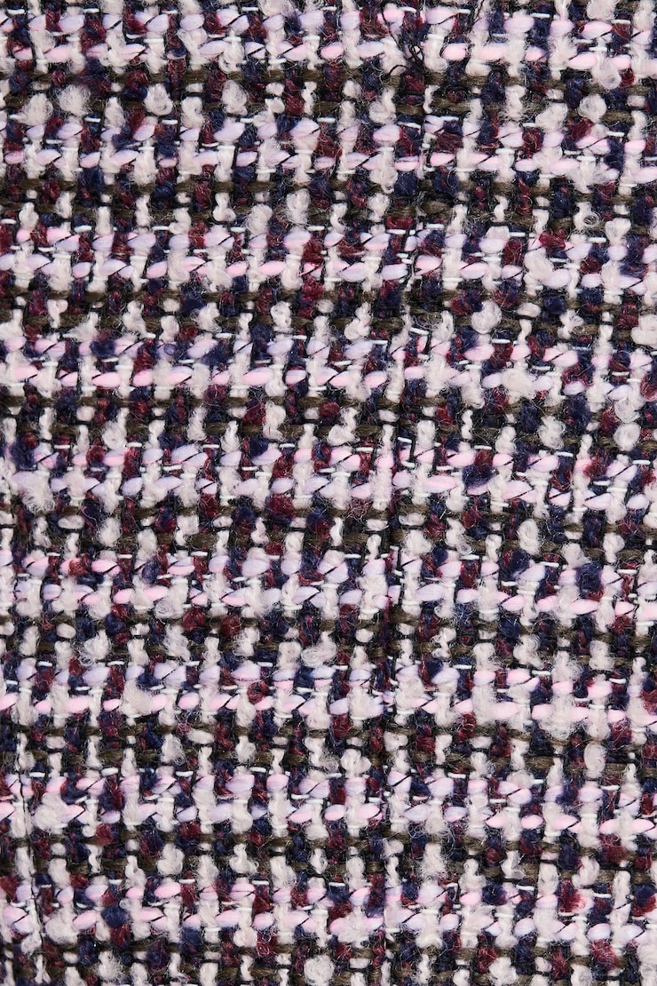 Sweetheart Tweed Bustier Top Purple Tweed large