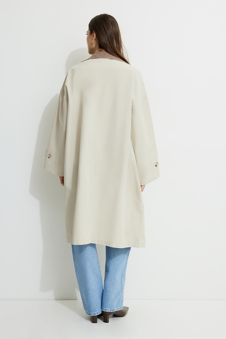 Oversized Trench Coat Tidal Foam large