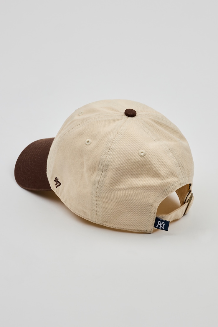 47 BRAND Two-Tone Clean Up Cap - NY, Natural/Brown, large