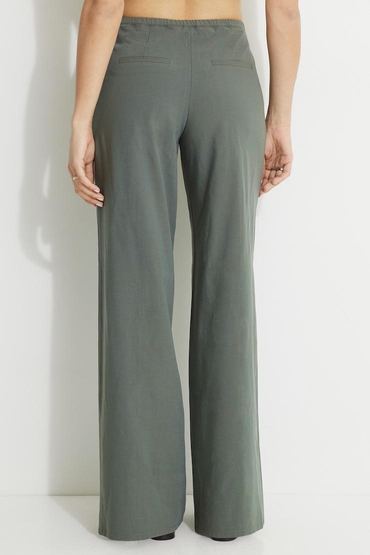 Drawstring Wide Leg Pants