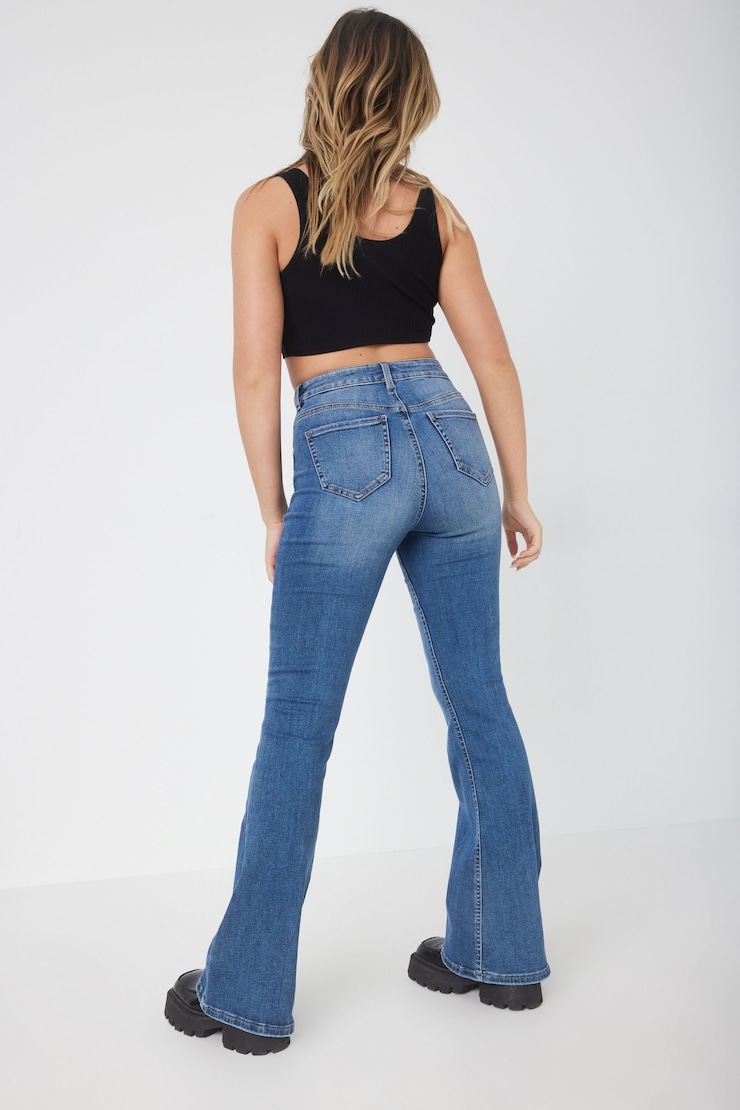 Flared Jean - Alice Blue, Alice Blue, large