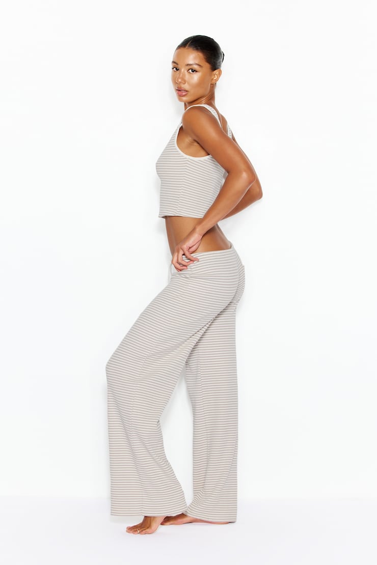 Camisole gaufrée henley