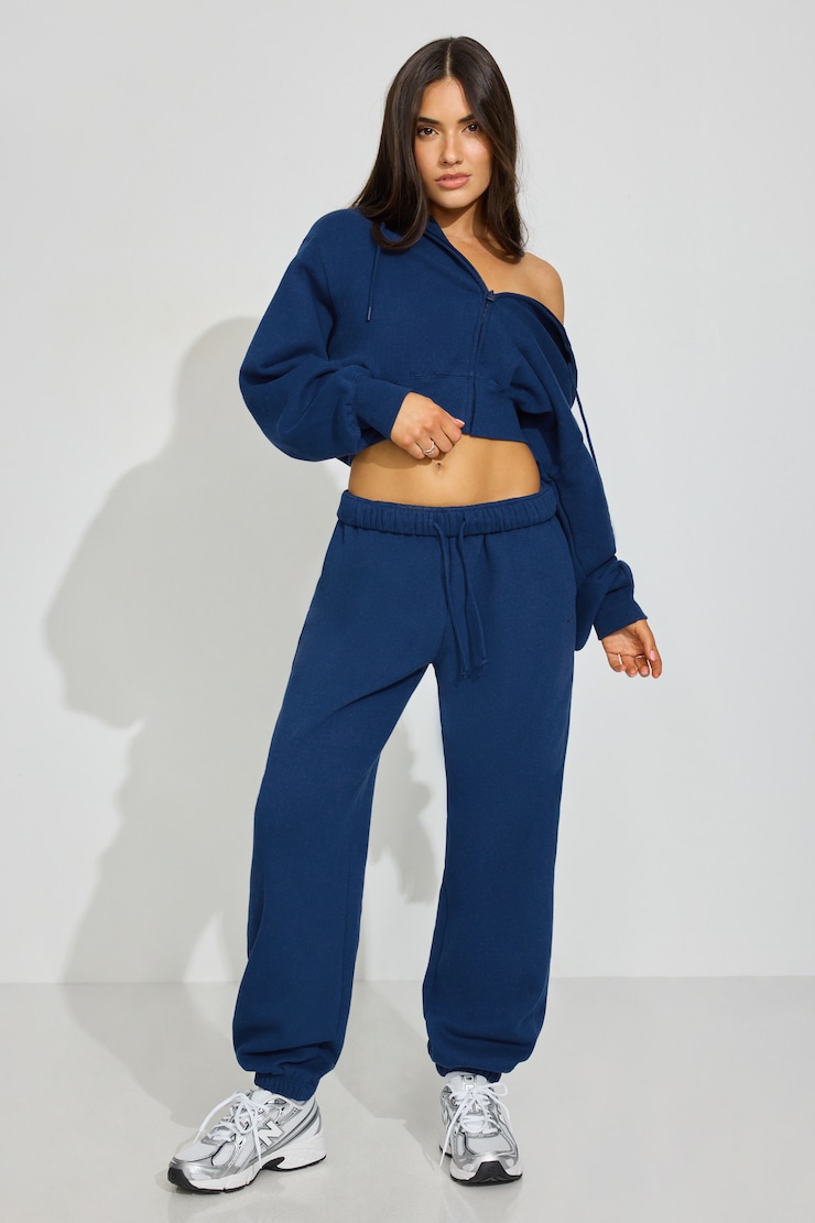 UltraFleece Boyfriend Sweatpants, Midnight Blue, large