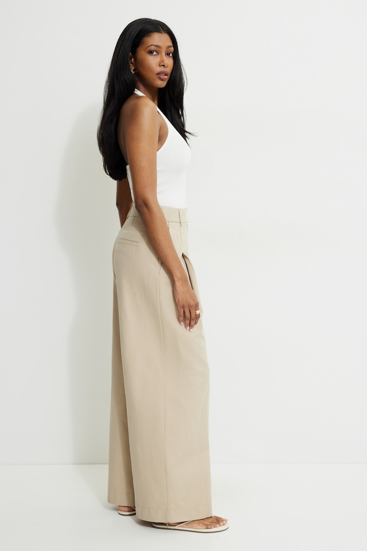 Pleated Wide Leg Pants