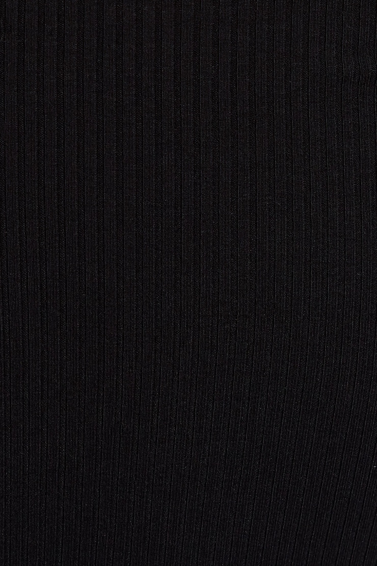 Off Shoulder Snap Front Top, Jet Black, large
