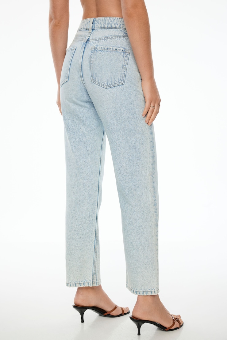 Justina Straight Leg Jeans Light Indigo/Lonesome large