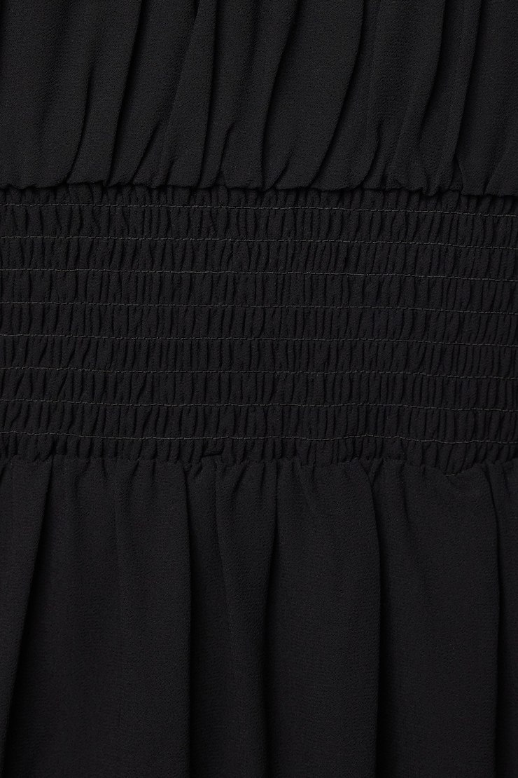 Eliana Flare Mini Dress Jet Black large