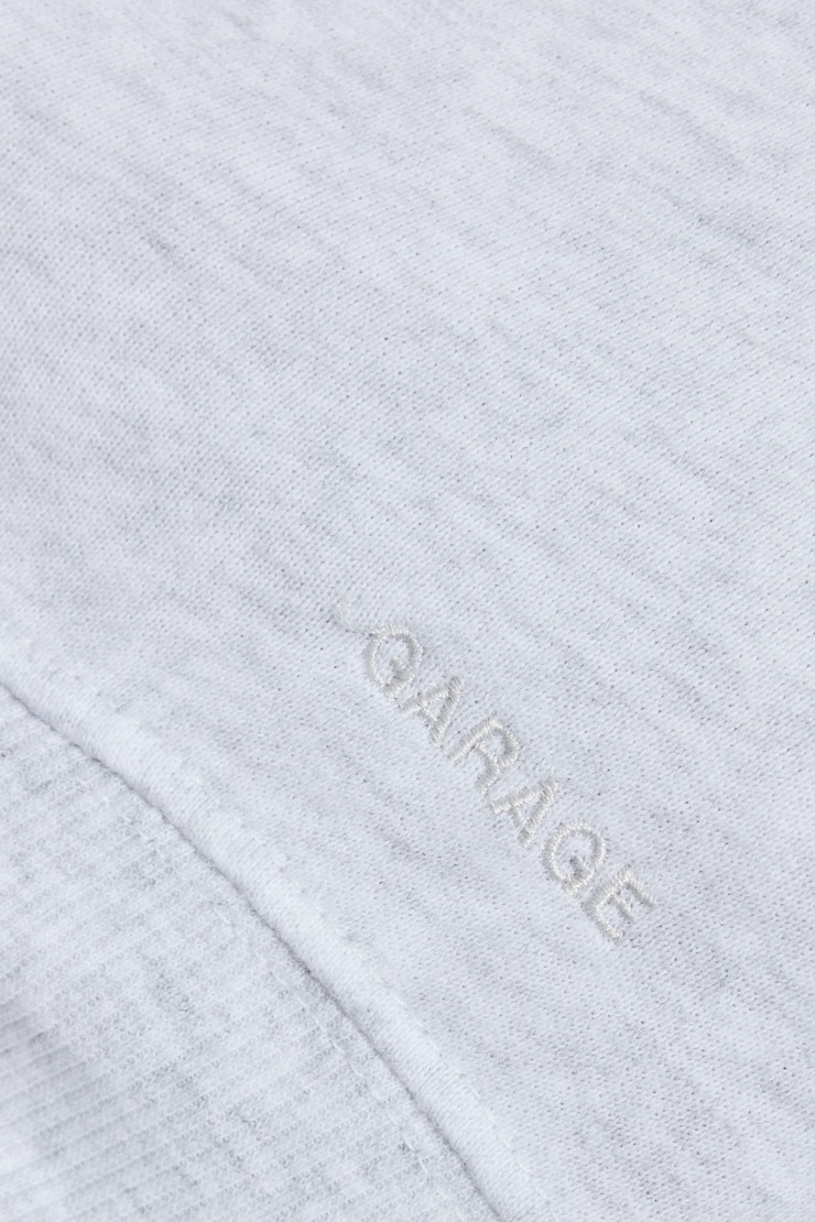 SoftTerry Off Shoulder Sweatshirt, Spring Grey Mix, large