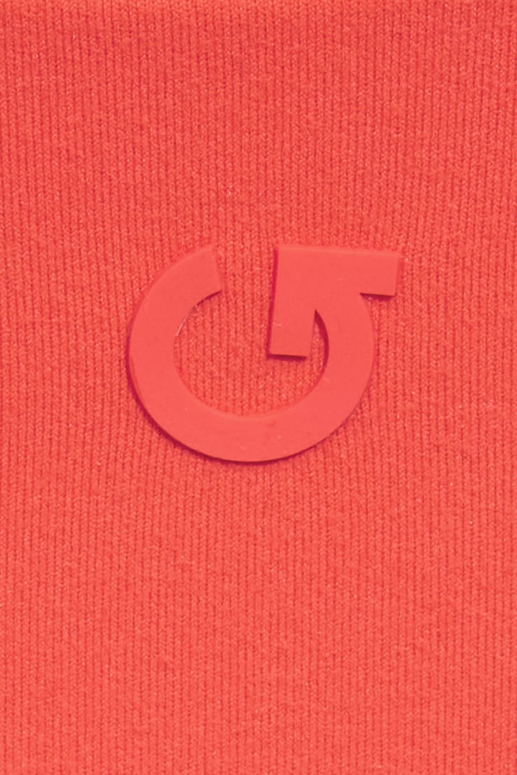 Active Open Neck Tank Top, Cayenne Orange, large
