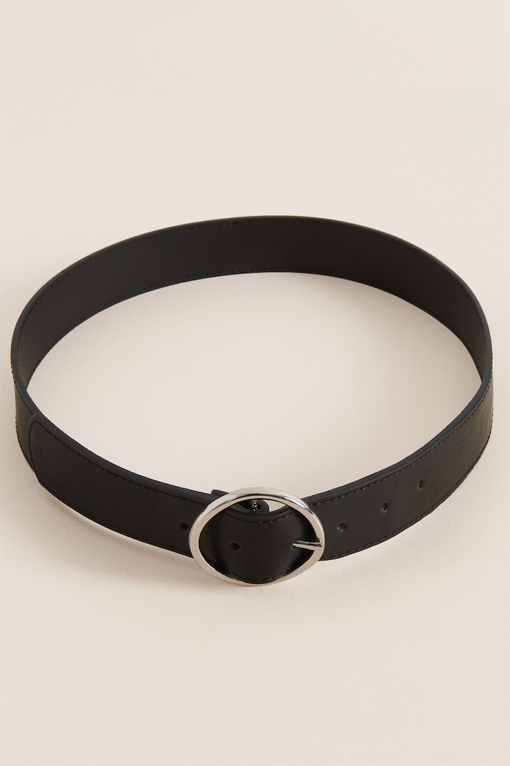 Single Ring Belt, Jet Black, large