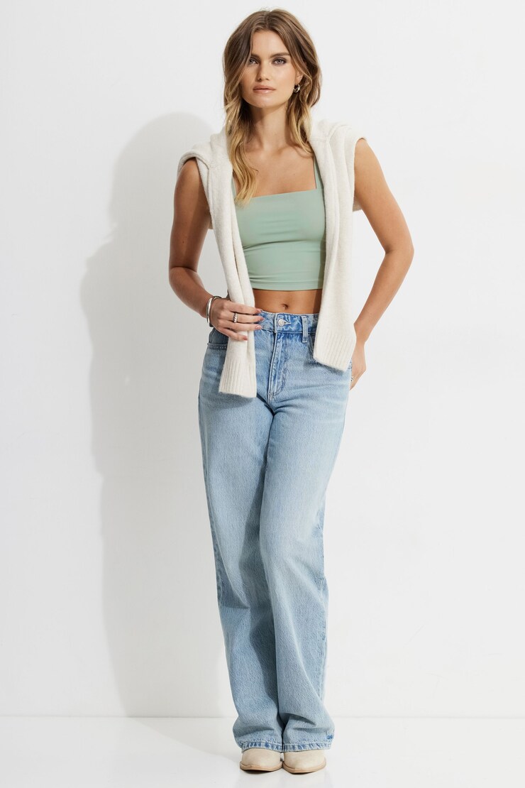 Lota Sculpt Tank Top Iceberg Green large