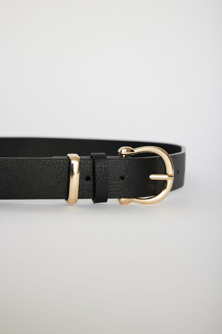 Classic Belt Black & Gold large